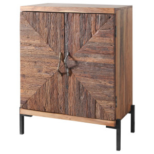 Masivní komoda BREAD - přírodní akácie/staré dřevo VÝPRODEJ Bread Komody a šatní skříně BRE-5850