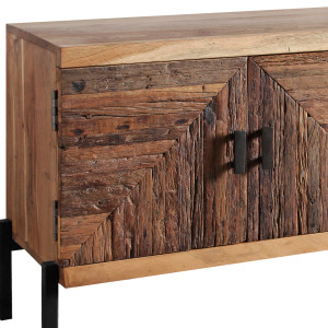 Dřevěný tv stolek BREAD - přírodní akácie/staré dřevo VÝPRODEJ Bread TV stolky a komody BRE-5852