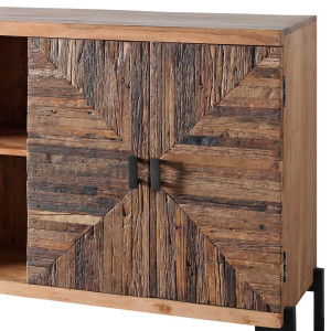 Dřevěná komoda BREAD - přírodní akácie/staré dřevo Bread TV stolky a komody BRE-58511