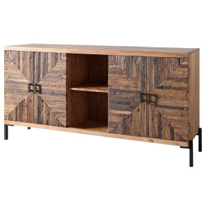 Dřevěná komoda BREAD - přírodní akácie/staré dřevo Bread TV stolky a komody BRE-58511