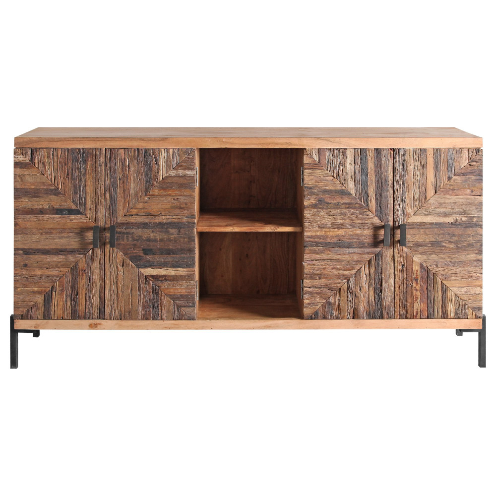 Dřevěná komoda BREAD - přírodní akácie/staré dřevo Bread TV stolky a komody BRE-58511