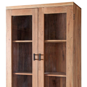 Vitrína BREAD - přírodní akácie/staré dřevo VÝPRODEJ Bread Vitríny BRE-5860