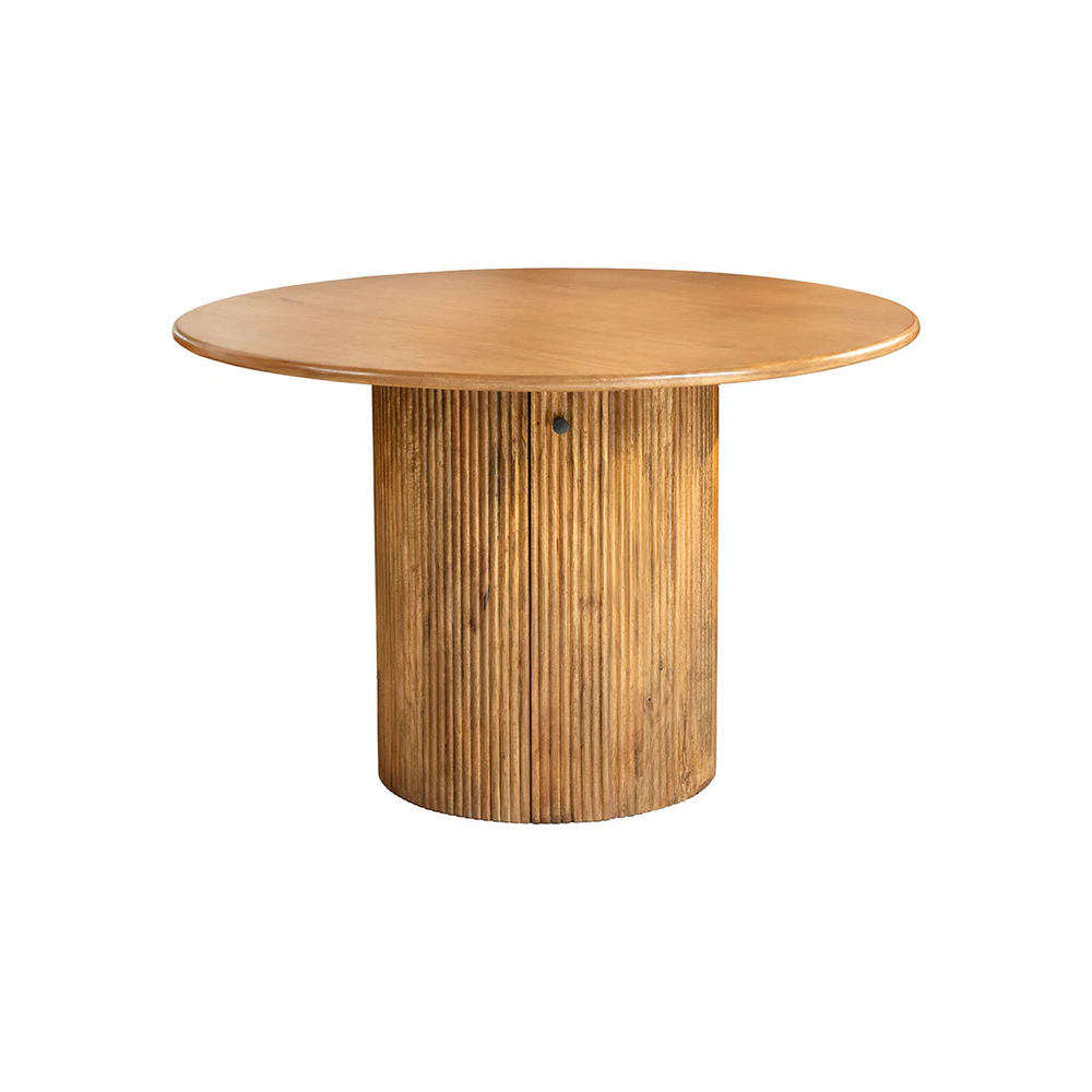 Kulatý jídelní stůl TRESSA 120 CM - masiv mango  Místnosti 45994