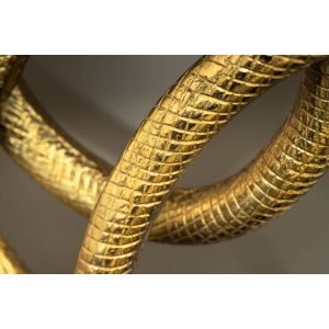 Konzola WILDLIFE SNAKE 115cm zlatý rám s černou mramorovou základnou  Místnosti 45030