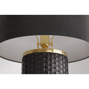 Stolní lampa ELEGANCIA 70 CM černá/černá keramika  Nábytek 46010-1-S