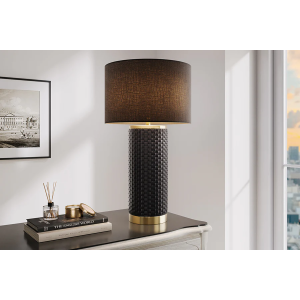 Stolní lampa ELEGANCIA 70 CM černá/černá keramika  Nábytek 46010-1-S